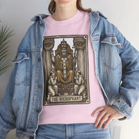 Hierophant Tarot Card Graphic T-Shirt - Heavy Cotton Classic Fit Tee - Unisex White