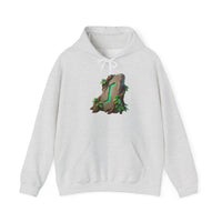 Eihwaz Rune Yggdrasil Tree Hoodie - Cozy Fleece Cotton Blend Pullover - Unisex White S-5XL