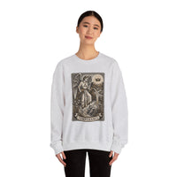 Temperance Tarot Card Angel Sweatshirt - Heavy Blend Fleece Crewneck - Unisex White