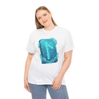 Laguz Water Rune Intuition Graphic T-Shirt - Heavy Cotton Classic Fit Tee - Unisex White