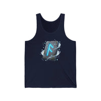 Ansuz Divine Speech Rune Tank Top - Soft Combed Cotton Retail Fit - Unisex White