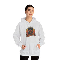 Rottweiler Retro 70s Sunset Hoodie - Soft Blend Classic Fit Pullover - Unisex White