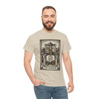The Emperor Tarot Card T-Shirt - Heavy Cotton Classic Fit - Unisex White