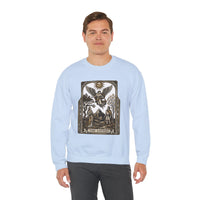 The Lovers Tarot Card Sweatshirt - Heavy Blend Fleece Crewneck - Unisex White