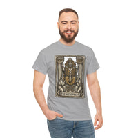 Hierophant Tarot Card Graphic T-Shirt - Heavy Cotton Classic Fit Tee - Unisex White