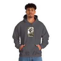 The Fool Tarot Card Hoodie - Heavy Blend Cotton Blend Pullover - Unisex White