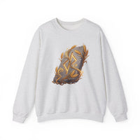 Jera Rune Harvest Graphic Sweatshirt - Heavy Blend Cotton Polyester Crewneck - Unisex White