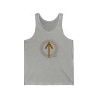Tiwaz Rune Justice Sovereignty Tank Top - Lightweight Combed Cotton Jersey - Unisex Athletic Heather
