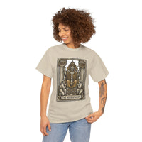 Hierophant Tarot Card Graphic T-Shirt - Heavy Cotton Classic Fit Tee - Unisex White