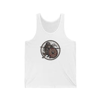 Shieldmaiden Viking Dogs Tank Top - Lightweight Airlume Cotton Jersey - Unisex Athletic Heather