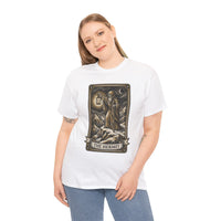 The Hermit Tarot T-Shirt - Medium Weight Cotton Classic Tee - Unisex White