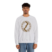 Jera Harvest Rune Sweatshirt - Heavy Cotton Blend Crewneck - Unisex White