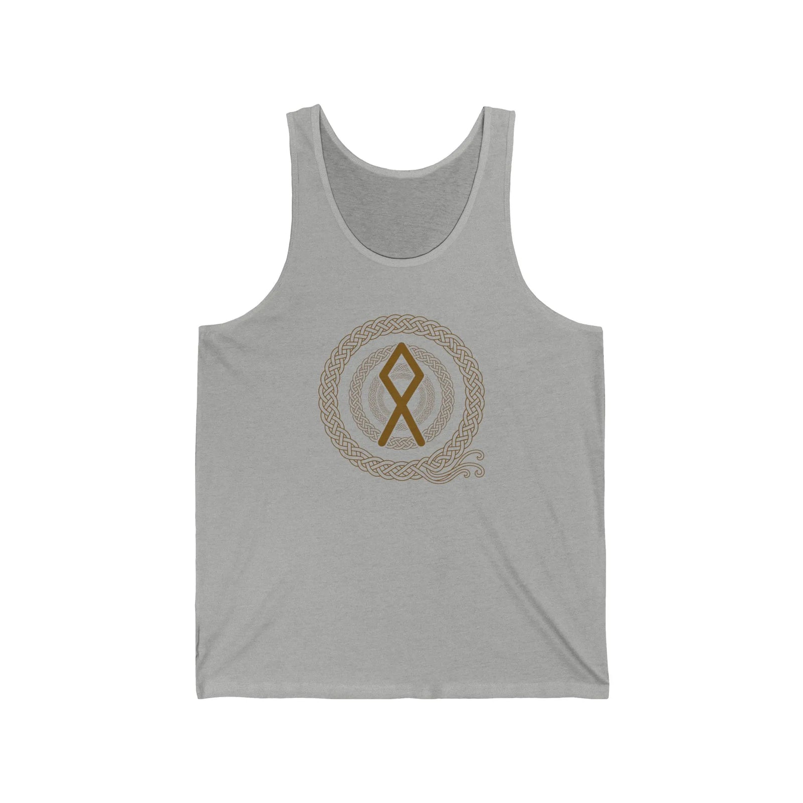 Othala Rune Inheritance Tank Top - Lightweight Airlume Cotton Jersey - Unisex White