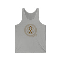Othala Rune Inheritance Tank Top - Lightweight Airlume Cotton Jersey - Unisex White
