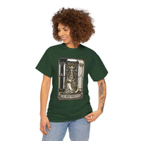 The High Priestess Tarot Card T-Shirt - Heavy Cotton Classic Fit Tee - Unisex White