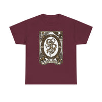 The World Tarot Card Graphic T-Shirt - Heavy Cotton Classic Fit Tee - Unisex White