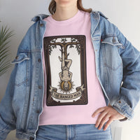 The Hanged Man Tarot Card T-Shirt - Heavy Cotton Classic Fit Tee - Unisex White