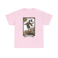 The Fool Tarot Card Graphic T-Shirt - Heavy Cotton Classic Fit Tee - Unisex White