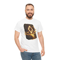 Ingwaz Rune Sacred Seed T-Shirt - Heavy Cotton Classic Fit Tee - Unisex White