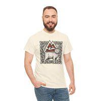 Valknut Cat Freyja's Sacred T-Shirt - Heavy Cotton Classic Fit Tee - Unisex White