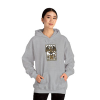 The Devil Tarot Card Graphic Hoodie - Heavy Blend Cotton-Poly Fleece - Unisex White