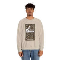 Judgement Tarot Card Graphic Sweatshirt - Heavy Blend Classic Fit Crewneck - Unisex White