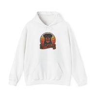 Rottweiler Retro 70s Sunset Hoodie - Soft Blend Classic Fit Pullover - Unisex White