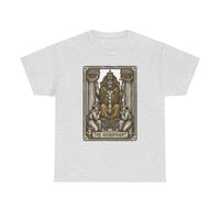 Hierophant Tarot Card Graphic T-Shirt - Heavy Cotton Classic Fit Tee - Unisex White