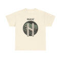 Hagalaz Rune Nordic Graphic T-Shirt - Heavy Cotton Classic Fit Tee - Unisex White