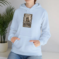 The Magician Tarot Card Hoodie - Cozy Fleece Pullover - Unisex White