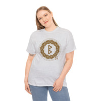 Berkana Rune Earth Mother T-Shirt - Heavyweight Cotton Classic Fit Tee - Unisex White