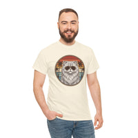 Persian Cool Cats 70s Sunset Aviators T-Shirt - Heavy Cotton Classic Fit Tee - Unisex White