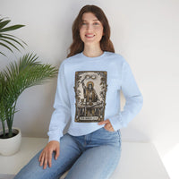 The Magician Tarot Card Sweatshirt - Heavy Blend Fleece Crewneck Pullover - Unisex Warm White