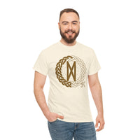 Norse Dagaz Rune Celtic Knot T-Shirt - Heavyweight Cotton Classic Fit Tee - Unisex White