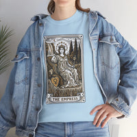 Empress Tarot Card Graphic T-Shirt - Heavy Cotton Classic Fit Tee - Unisex White