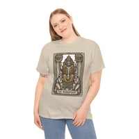 Hierophant Tarot Card Graphic T-Shirt - Heavy Cotton Classic Fit Tee - Unisex White