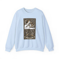 Judgement Tarot Card Graphic Sweatshirt - Heavy Blend Classic Fit Crewneck - Unisex White