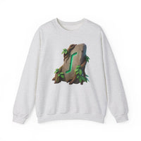 Eihwaz Rune Yggdrasil Tree Sweatshirt - Heavy Blend Classic Crewneck - Unisex Off White