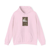 Judgement Tarot Card Graphic Hoodie - Heavyweight Cotton Blend Pullover - Unisex White
