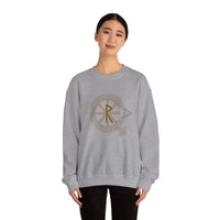 Raido Rune Journey Sweatshirt - Heavy Blend Fleece Crewneck - Unisex White