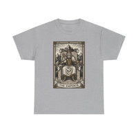 The Emperor Tarot Card T-Shirt - Heavy Cotton Classic Fit - Unisex White