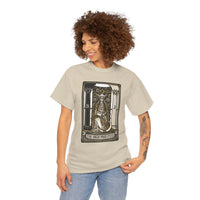 The High Priestess Tarot Card T-Shirt - Heavy Cotton Classic Fit Tee - Unisex White