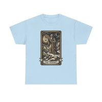 The Hermit Tarot T-Shirt - Medium Weight Cotton Classic Tee - Unisex White