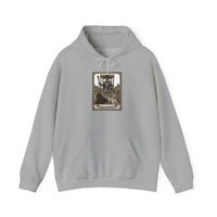 The Chariot Tarot Card Hoodie - Heavy Blend Fleece Pullover - Unisex Off White