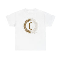 Perthro Rune Lot Cup T-Shirt - Heavy Cotton Classic Fit Tee - Unisex White