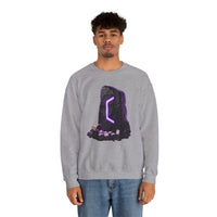Perthro Rune Mystery Sweatshirt - Durable Cotton Poly Blend Crewneck - Unisex White