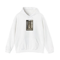 High Priestess Tarot Card Hoodie - Heavy Blend Fleece Pullover - Unisex White