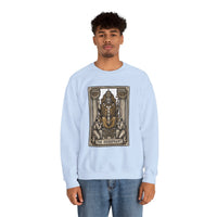 Hierophant Tarot Card Sweatshirt - Heavy Blend Crewneck Fleece - Unisex Ash