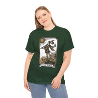 The Fool Tarot Card Graphic T-Shirt - Heavy Cotton Classic Fit Tee - Unisex White