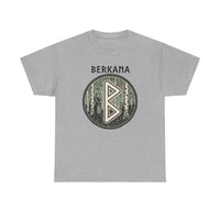Berkana Rune Earth Mother Graphic T-Shirt - Heavy Cotton Classic Fit Tee - Unisex White